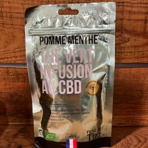 REST IN TIZZ Infusion au CBD Bio Pomme Menthe Thé Vert 50g