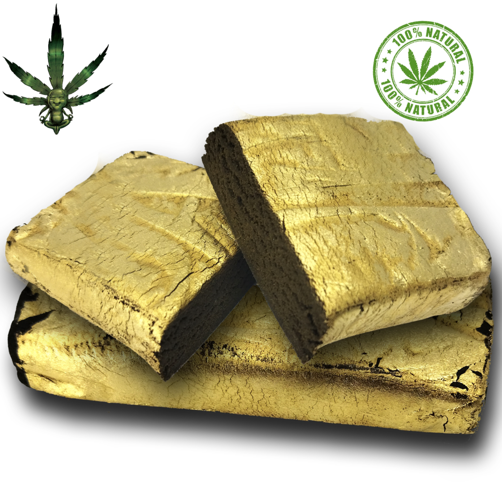 Résine de CBD – Afghan à la feuille d'Or - Encens Original
