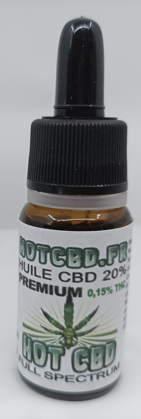 HUILE CBD FULL SPECTRUM MCT 20% CBD, CBG, CBN, 0,15%THC