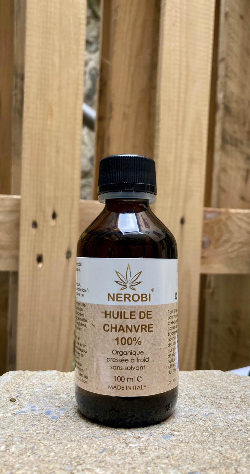 Huile de chanvre CBD Pure Nerobi naturelle à 100 %